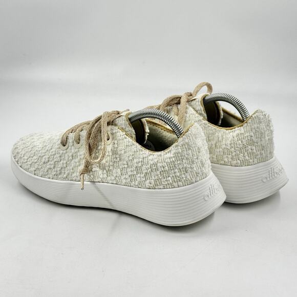 ALLBIRDS Runner GO COZY Womens 9.5 Stony Cream RARE Textured Sneaker EX COND - Picture 8 of 12